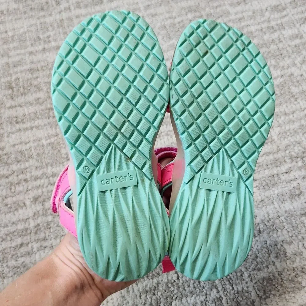 Carter's girl's light-up rainbow sandals size 12 - Picture 9 of 9